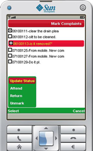 Mobile SMS Officers app